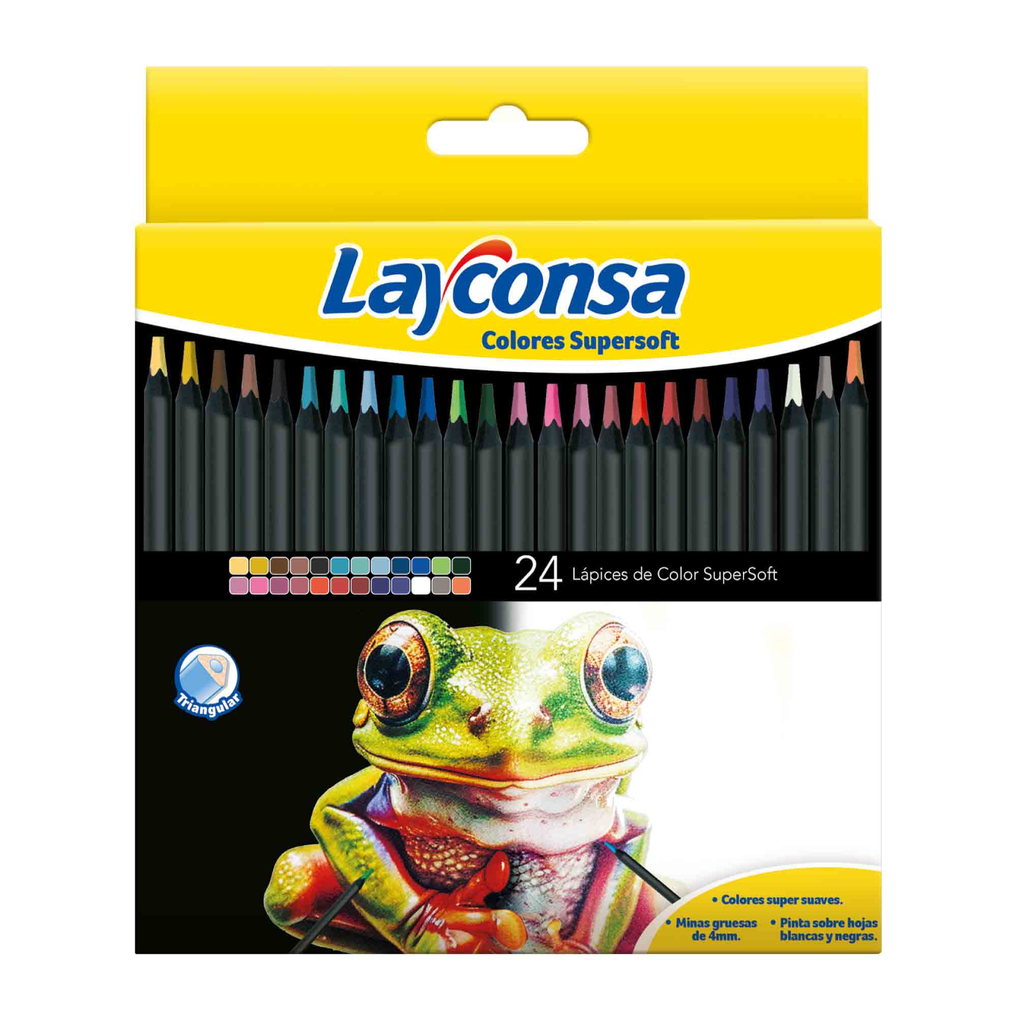 Lápices Color Layconsa SuperSoft 24un