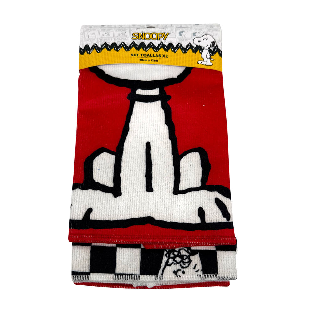 Set Toallas Snoopy 2un