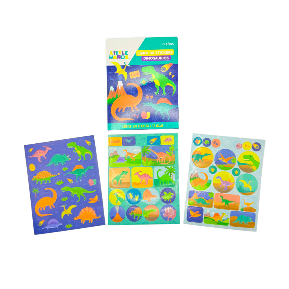 Mini Libro de Stickers Dinosaurios - Metro.pe