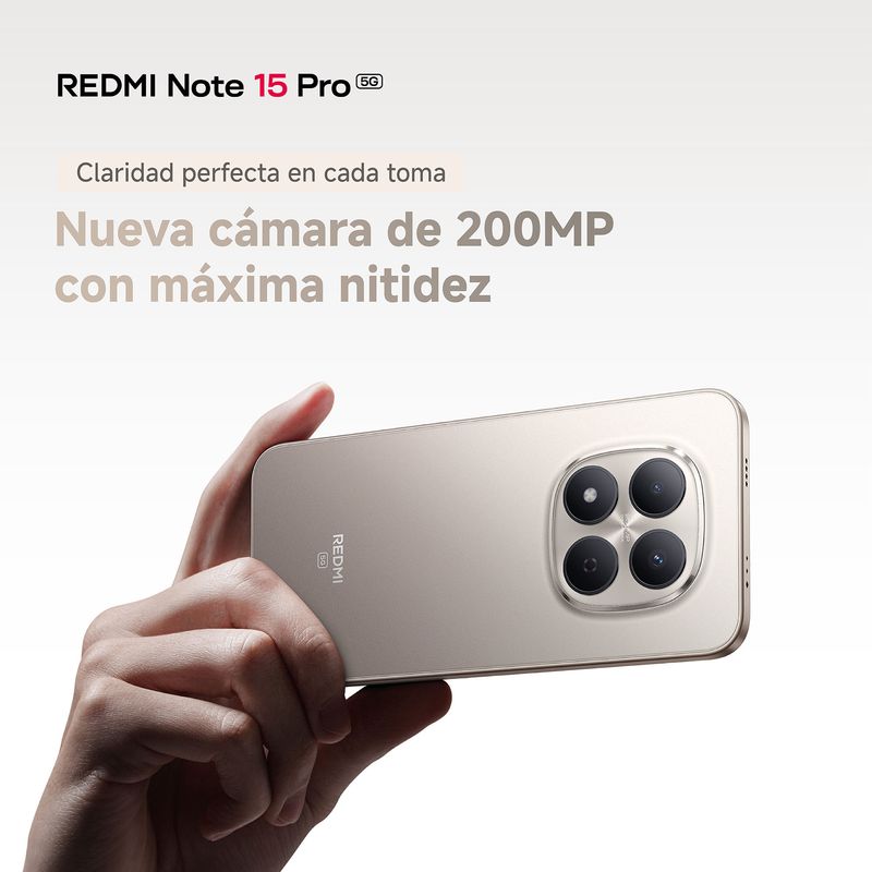 Smartphone Redmi Note 15 Pro 5G Negro 8GB RAM 512GB ROM - Metro.pe