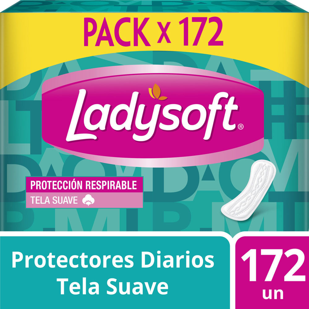 Protectores Diarios Ladysoft Tela Suave 172un