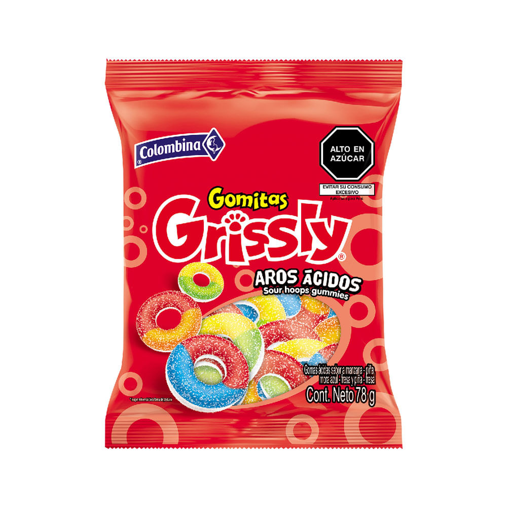 Gomitas Grissly Aros Acid 78g