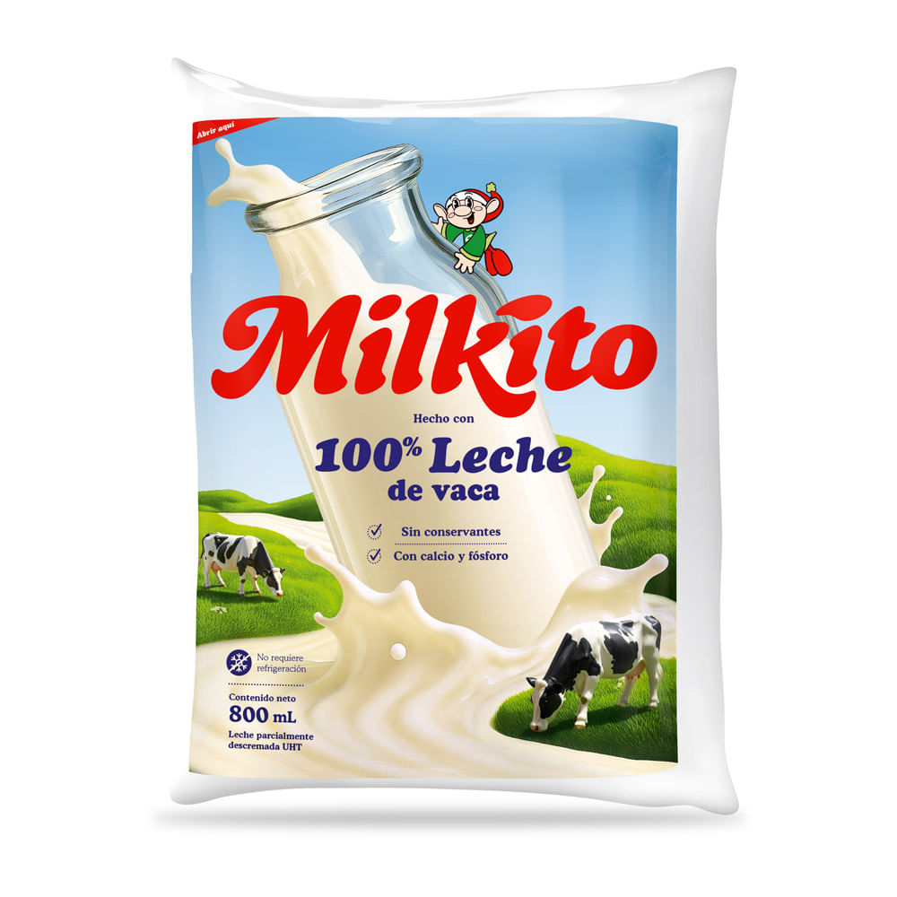 Leche UHT Milkito Bolsa 800ml