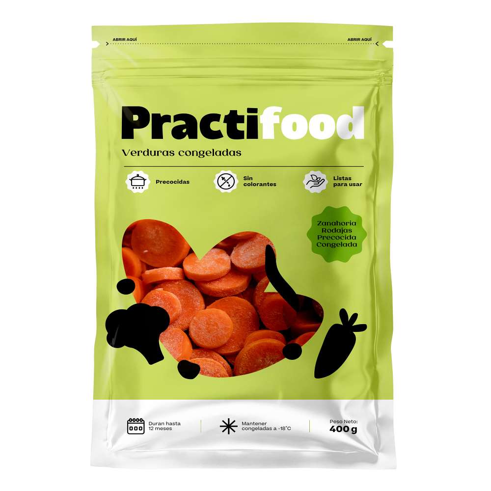 Zanahoria en Rodajas Precocida Practifood 400g