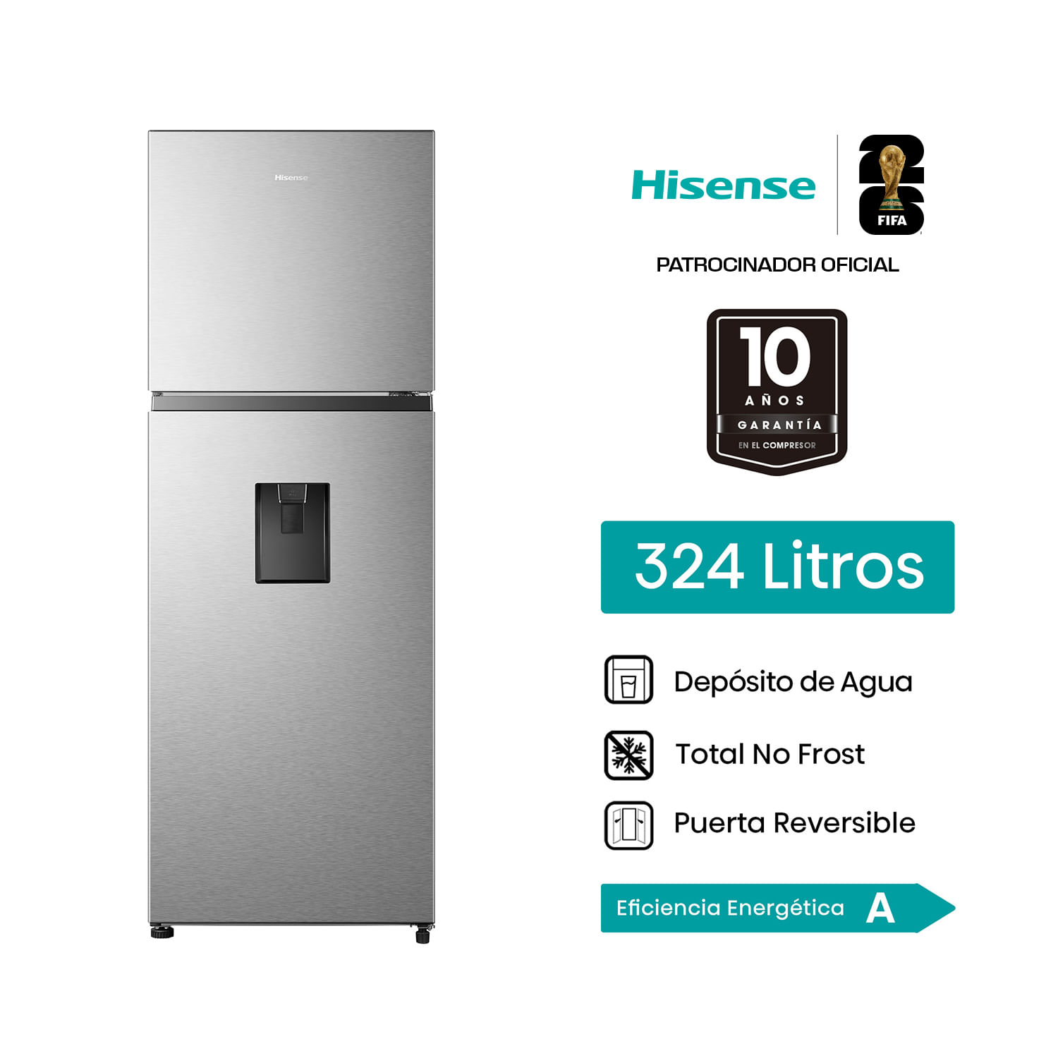 Refrigeradora Hisense RT3N320NMC 324ml