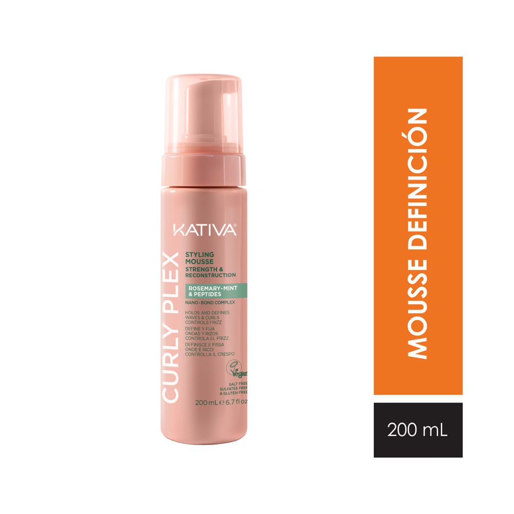 Mousse Kativa Curly Plex Rosemary-Mint 200ml