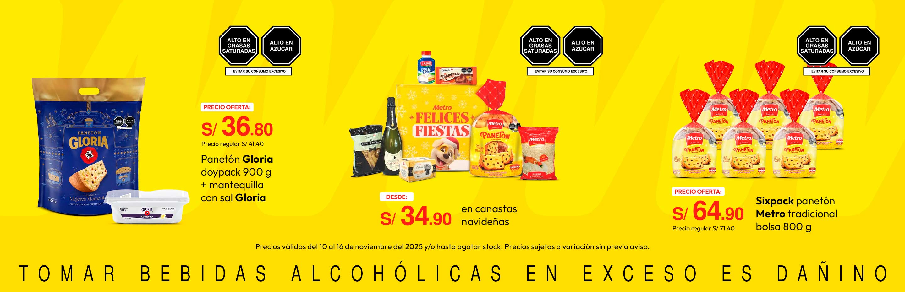 Panetón Gloria Doypack 900g + Mantequilla con Sal Gloria 180g