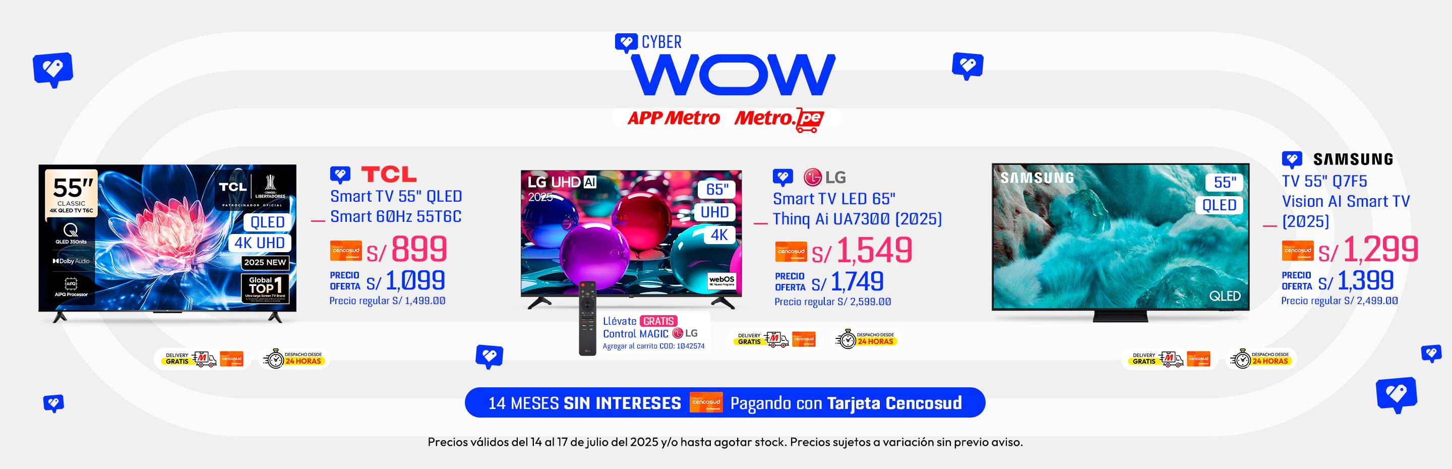 Smart TV TCL 55" QLED Smart 60Hz 55T6C
