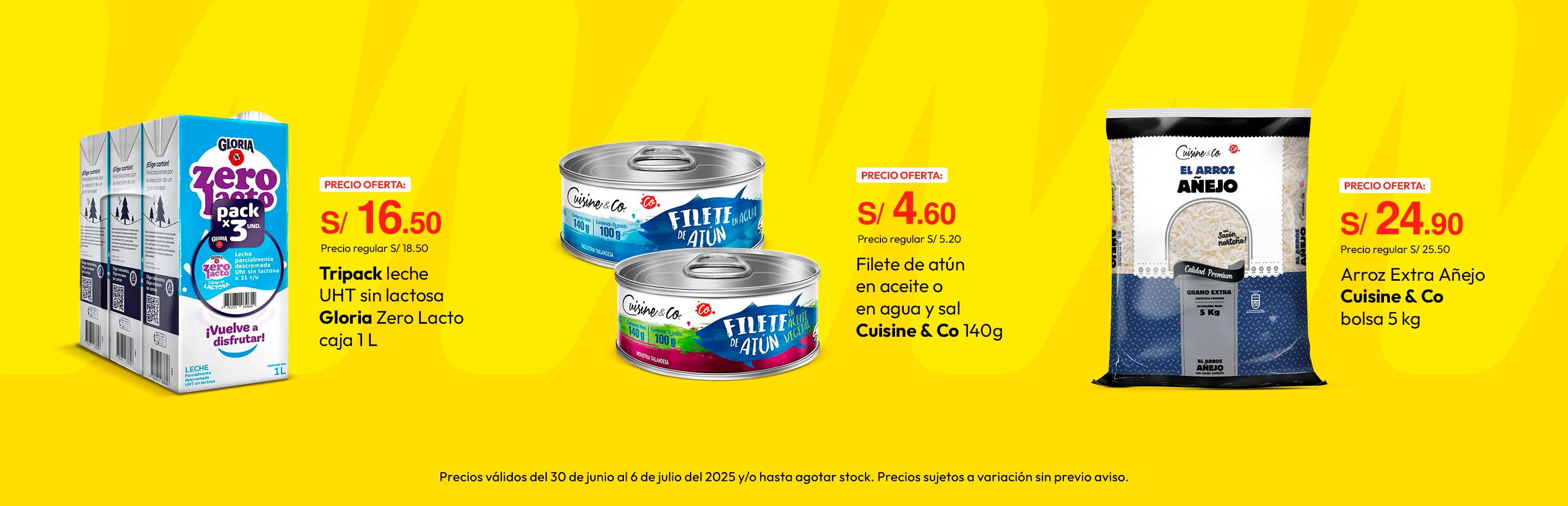 Tripack leche UHT sin lactosa Gloria Zero Lacto caja 1lt