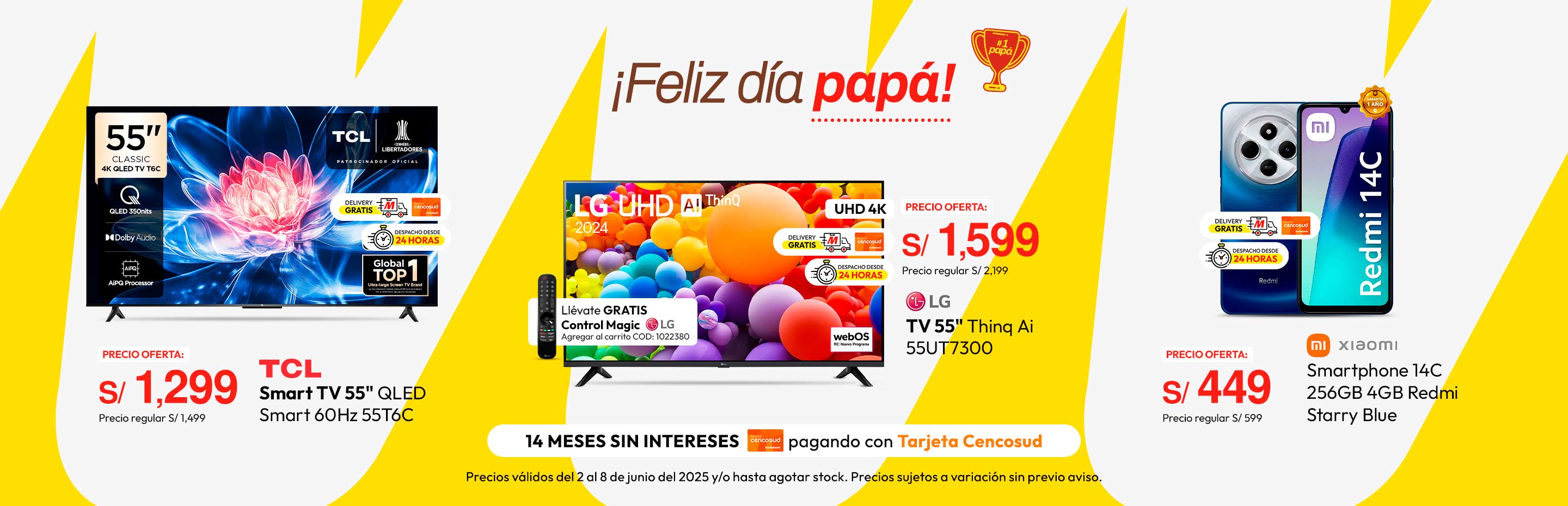 Smart TV TCL 55" QLED Smart 60Hz 55T6C