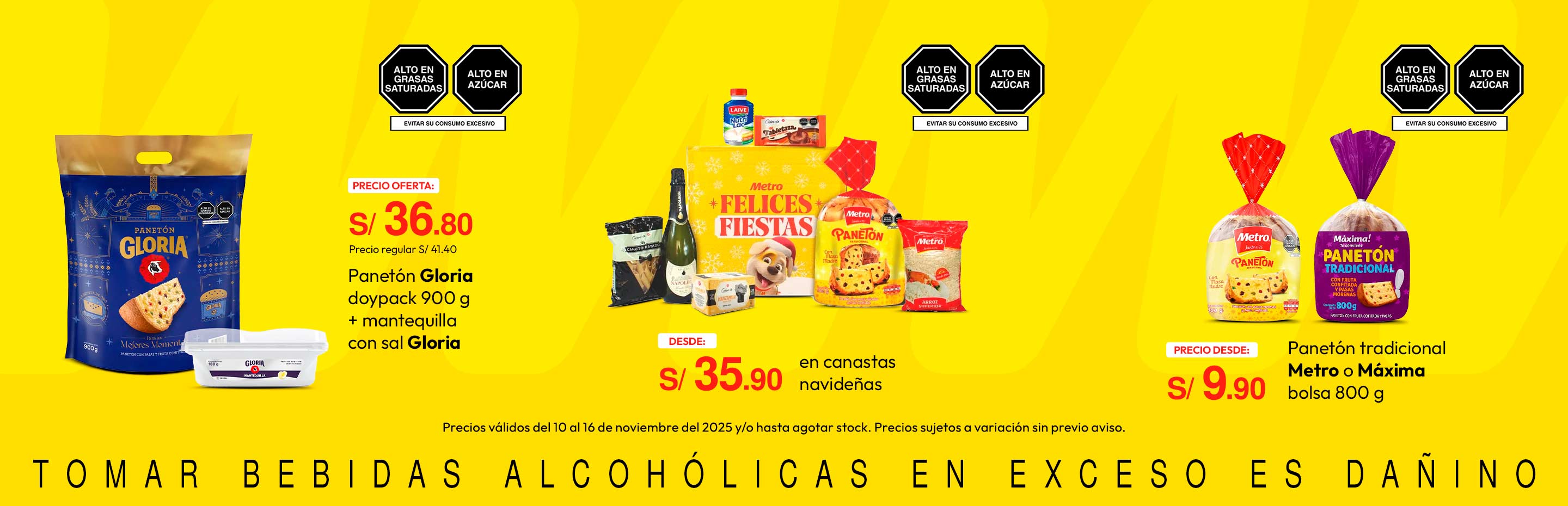 Panetón Gloria Doypack 900g + Mantequilla con Sal Gloria 180g