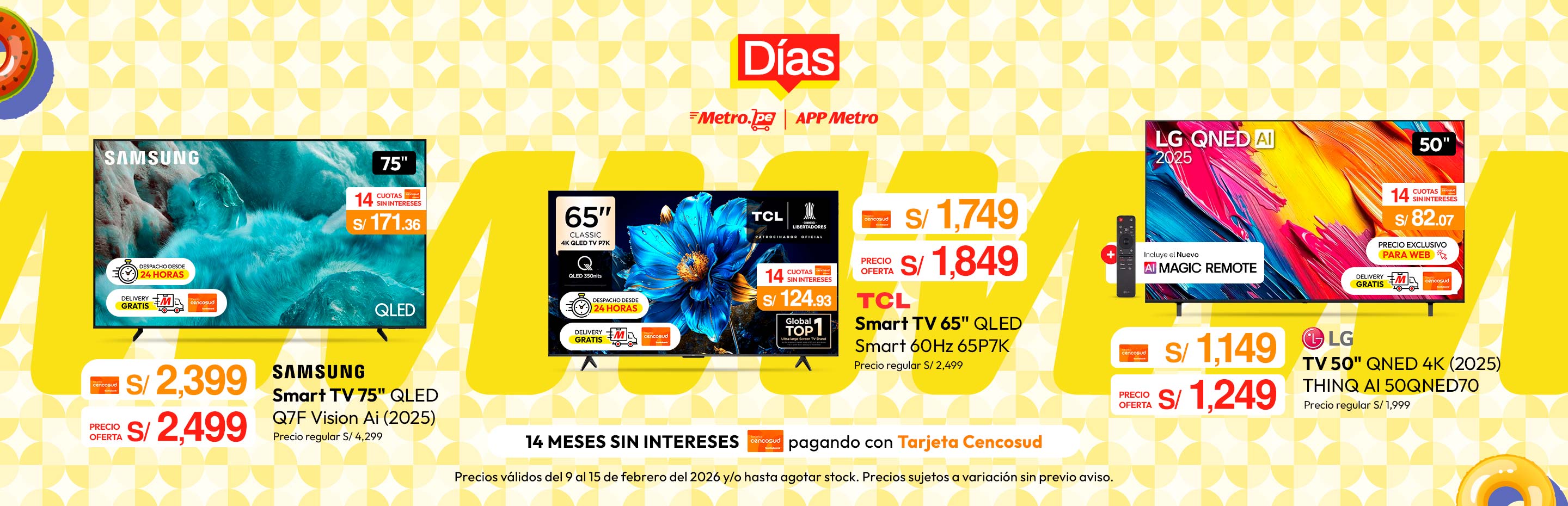 Televisor 75" QLED Q7F Vision Ai Smart Tv (2025)