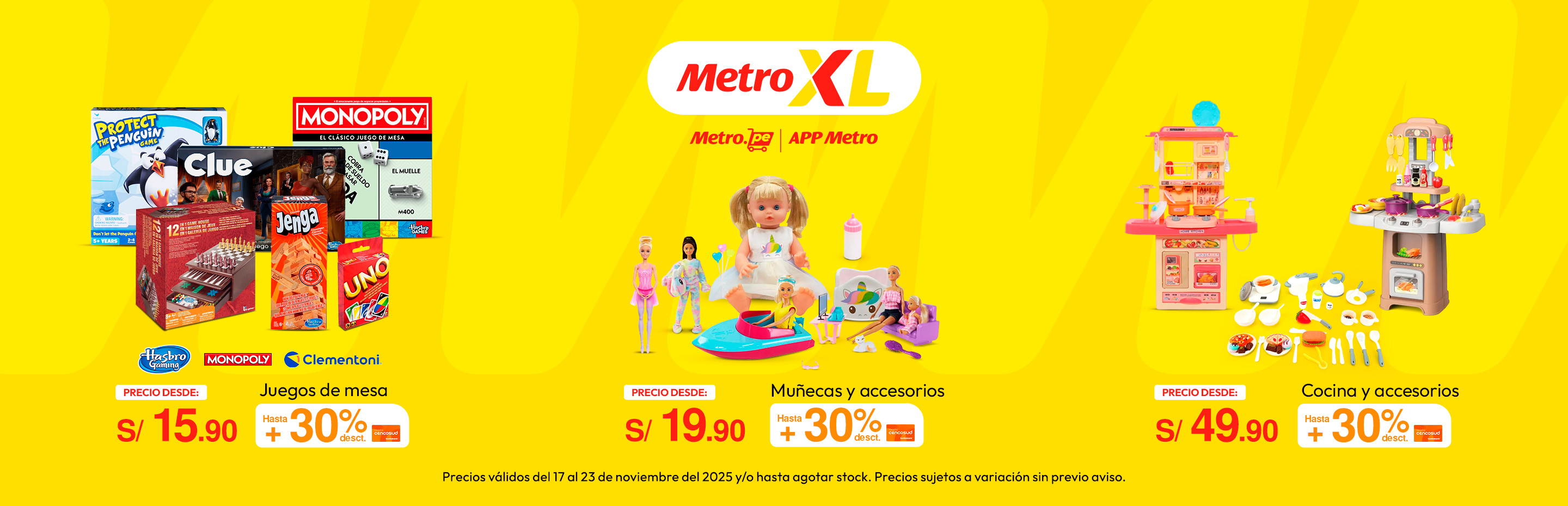 Juegos de Mesa desde S/. 15.90 + hasta 30% de Desct. Con TC