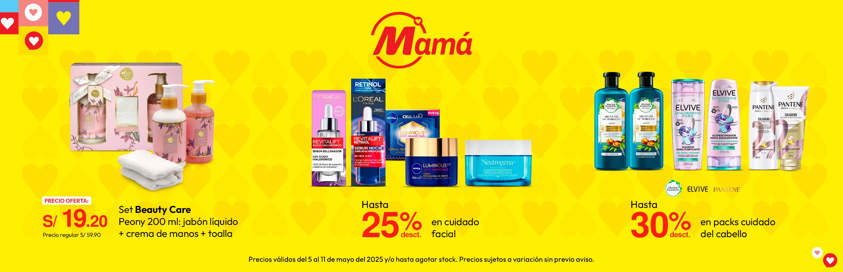 Set Beauty Care Peony 200ml: Jabón Líquido + Crema de Manos + Toalla