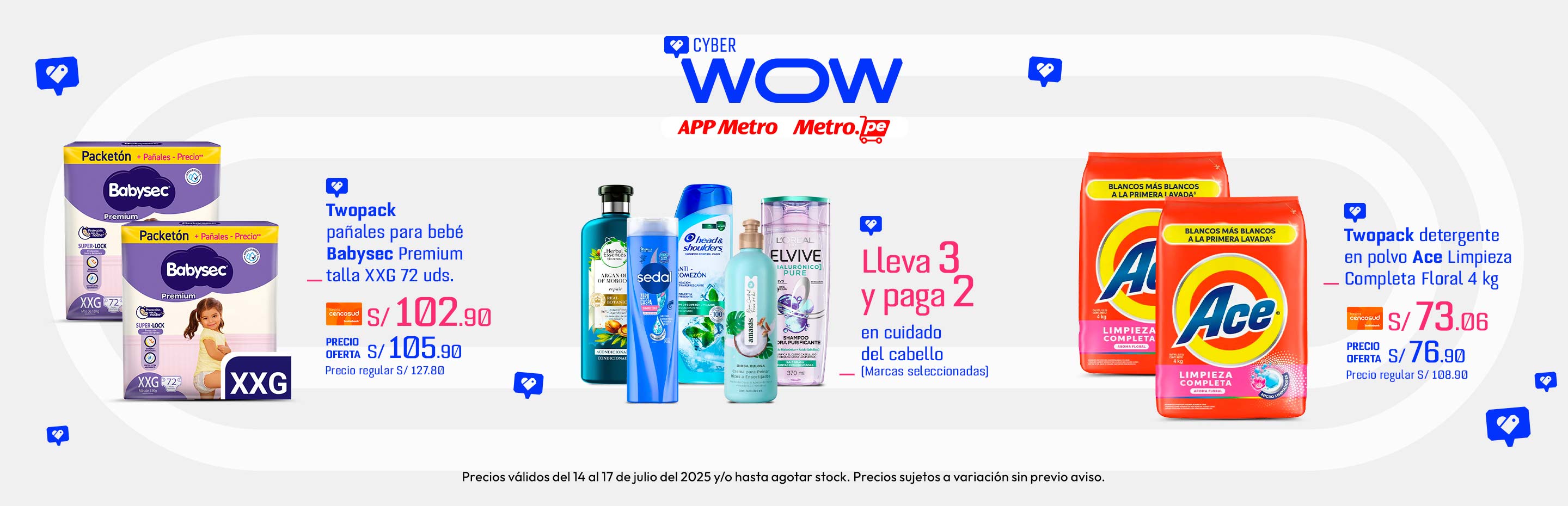 Twopack pañales para bebé Babysec Premium talla XXG 72un.