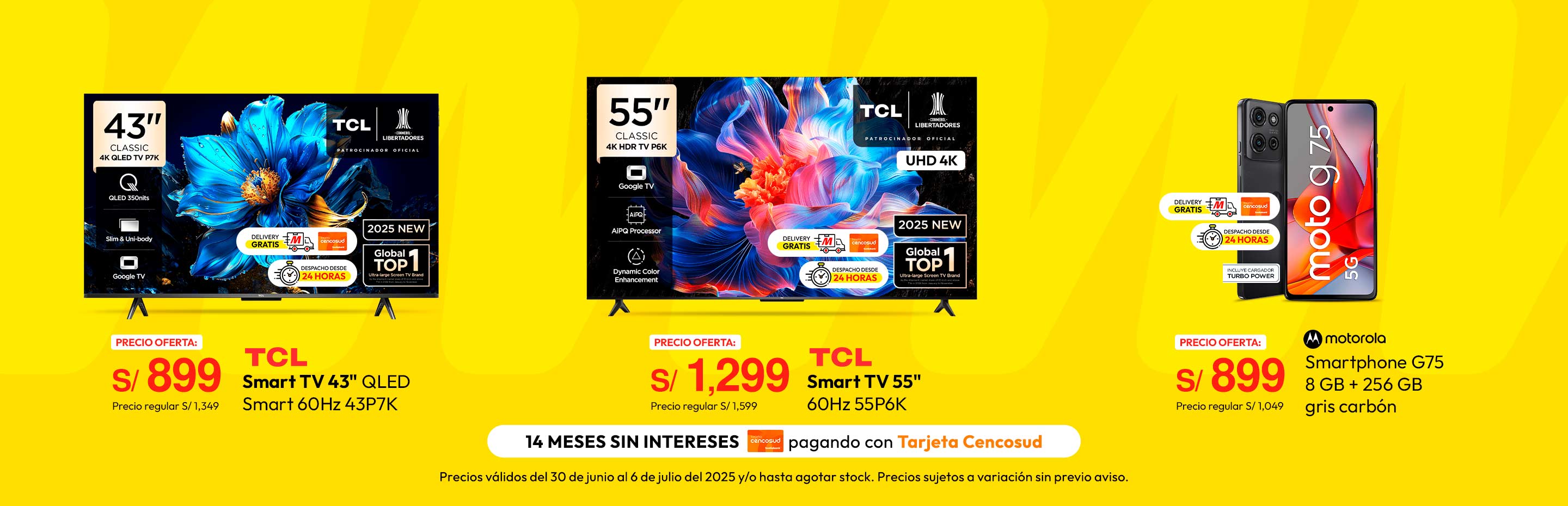 Smart TV TCL 43" QLED Smart 60Hz 43P7K