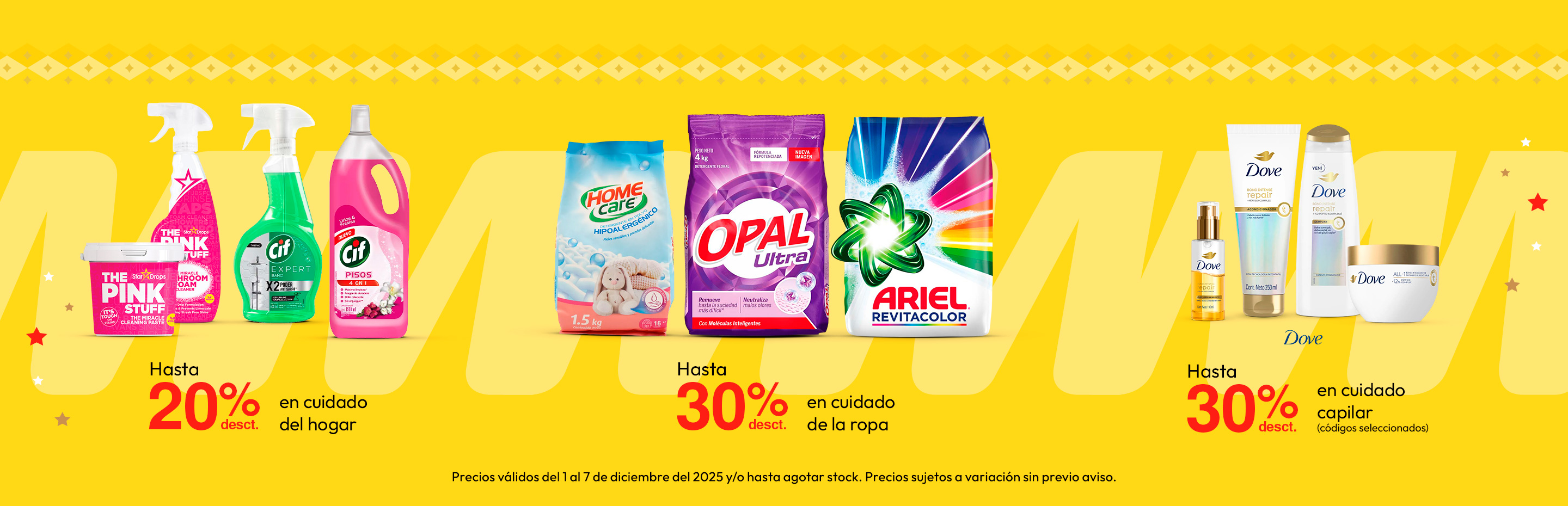 Hasta 20% de dscto en cuidado del hogar