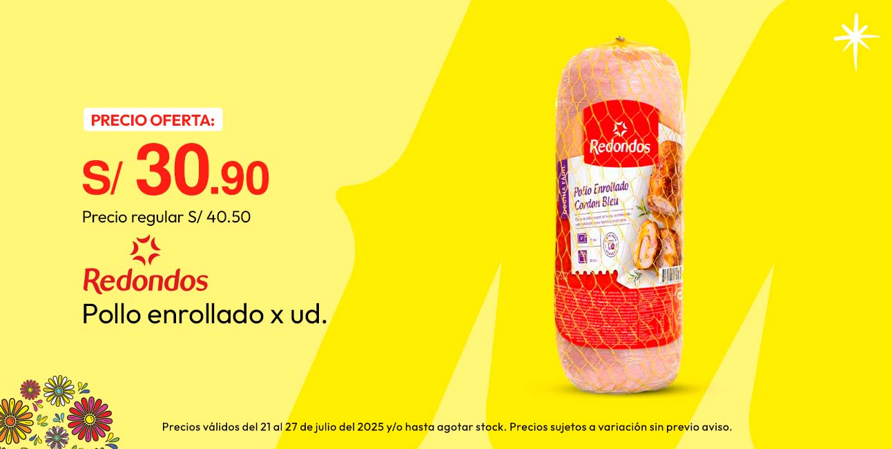 Pollo enrollado Redondo x ud.