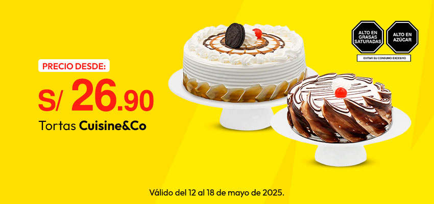 Tortas Cuisine & Co desde S/26.90