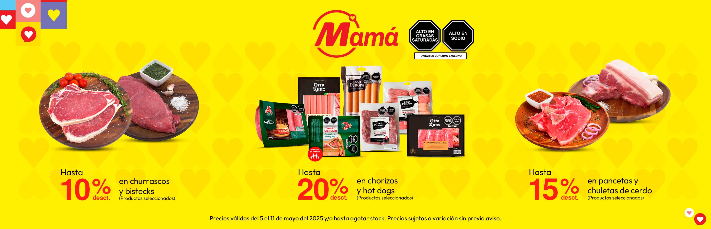 Hasta 15% de desct. En churrascos y bistecks (Productos seleccionados)