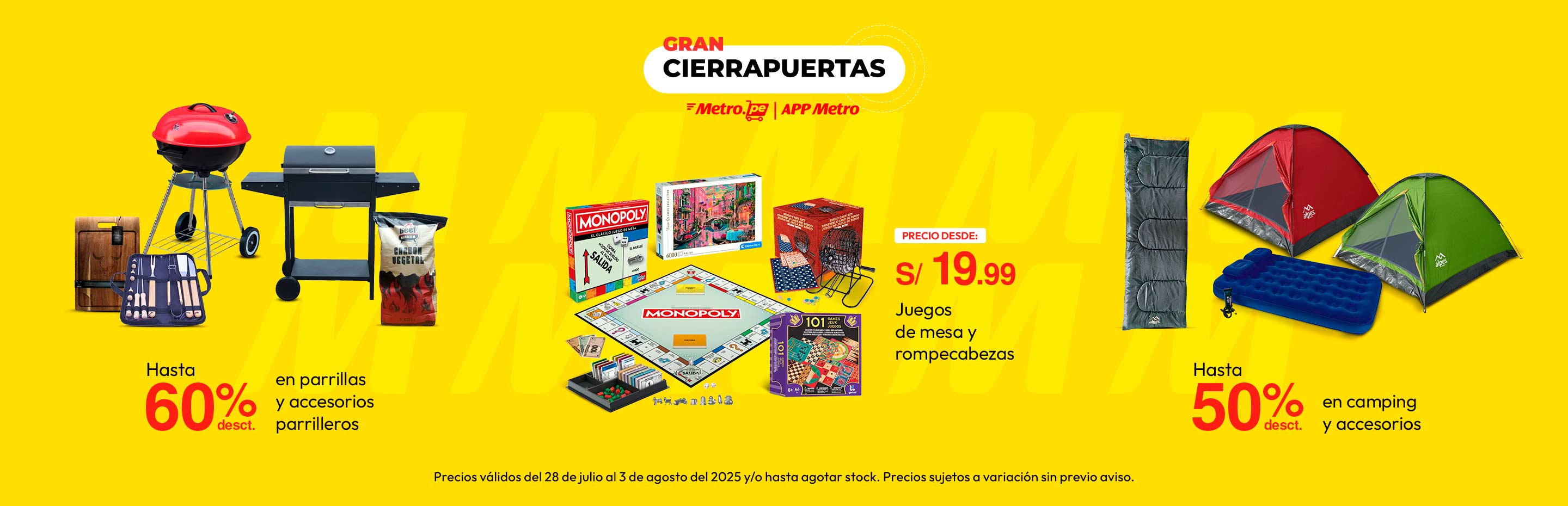 Hasta 60% de dscto en parrillas y accesorios parrilleros