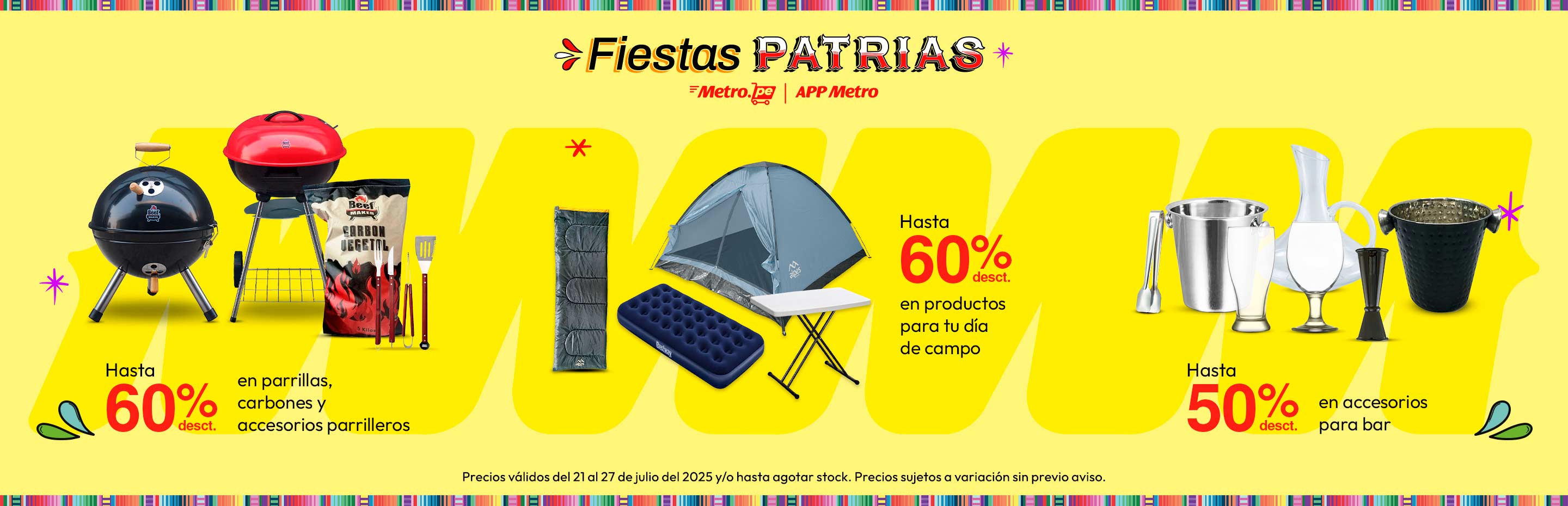 Hasta 60% de Desct. en Parrillas, carbones y accesorios parrilleros