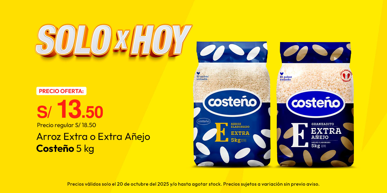 Arroz Extra o Extra Añejo Costeño 5kg 