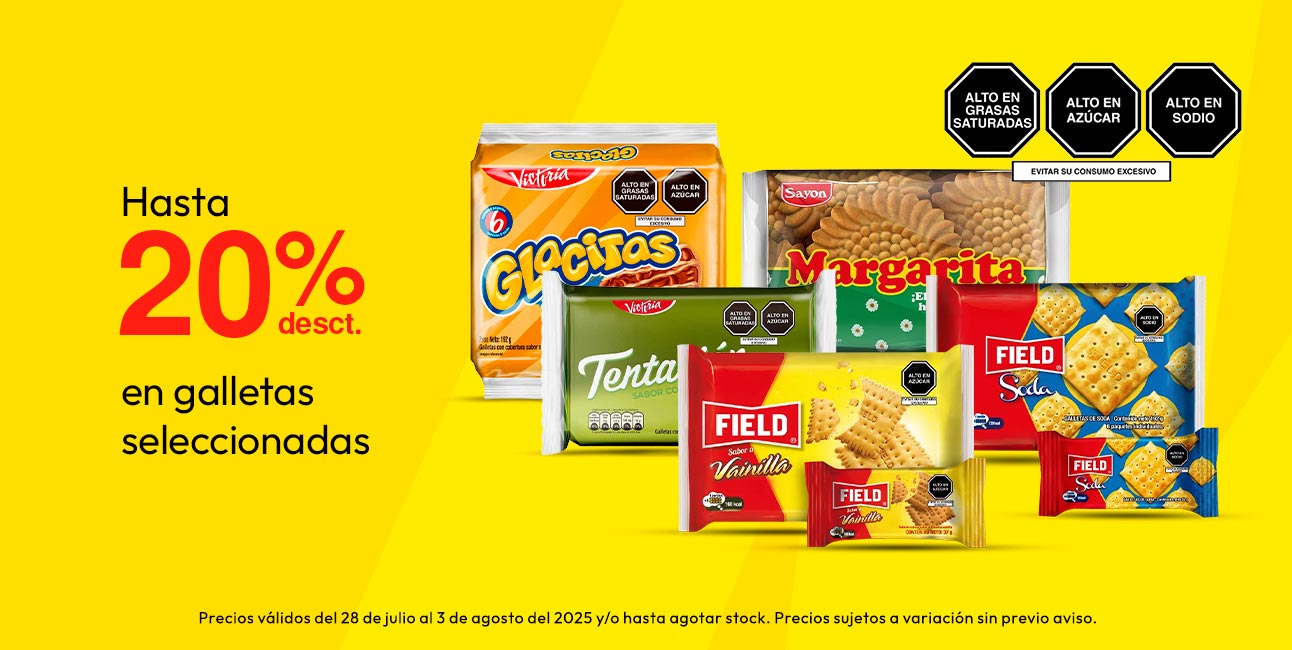 Hasta 20% desct. en galletas seleccionadas