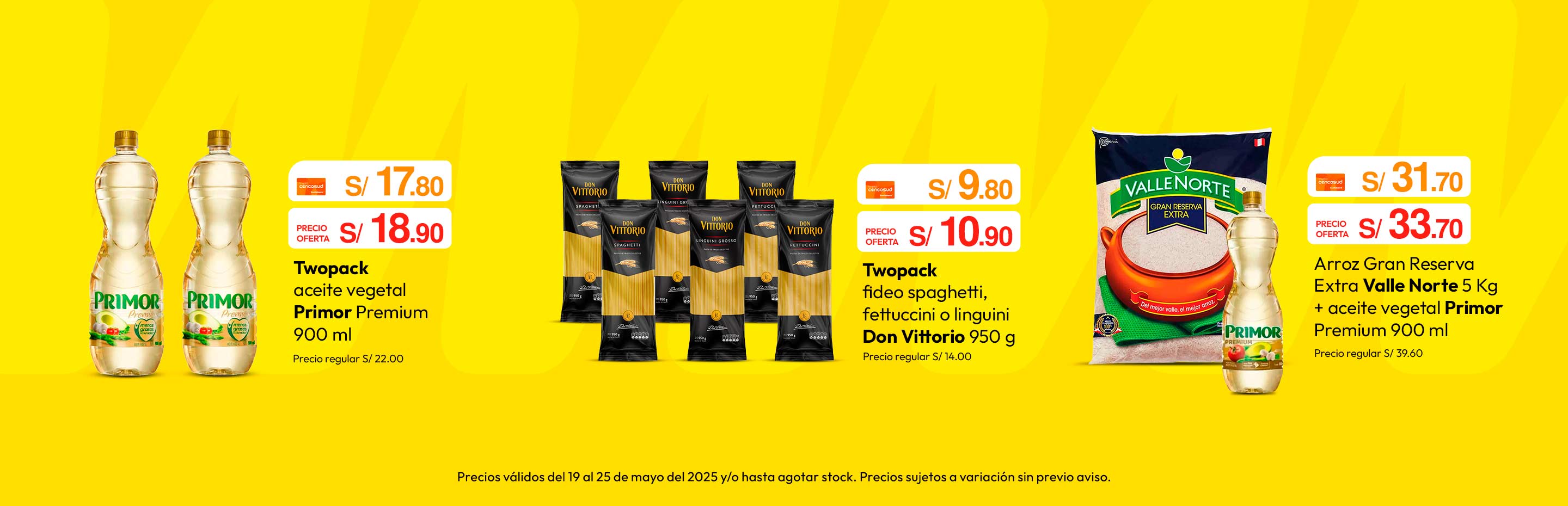 Twopack aceite vegetal Primor Premium 900ml