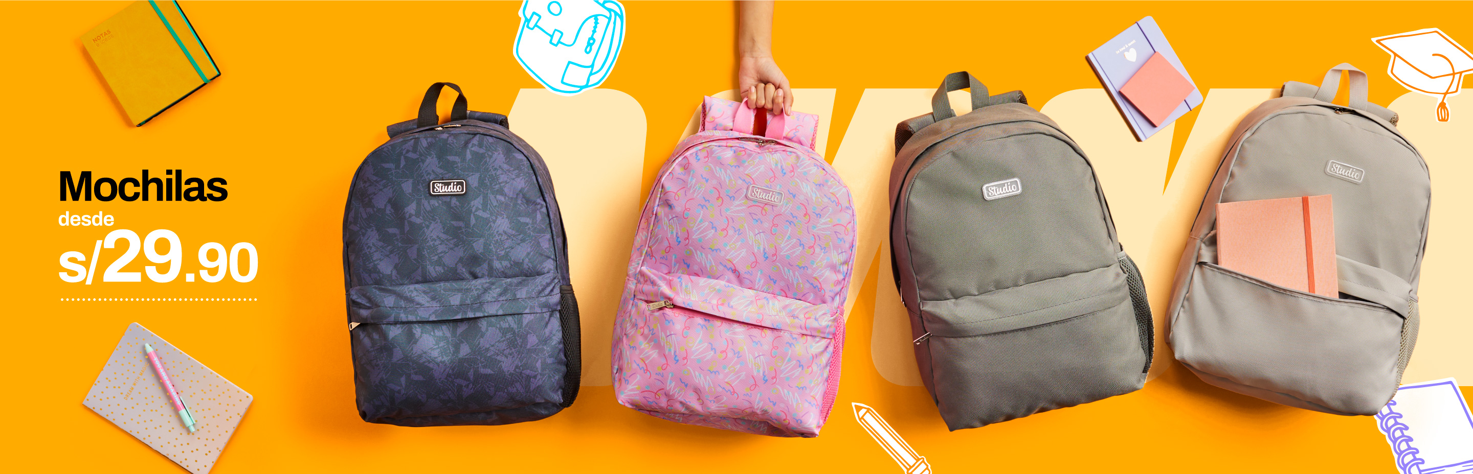 Mochilas a s/29.9
