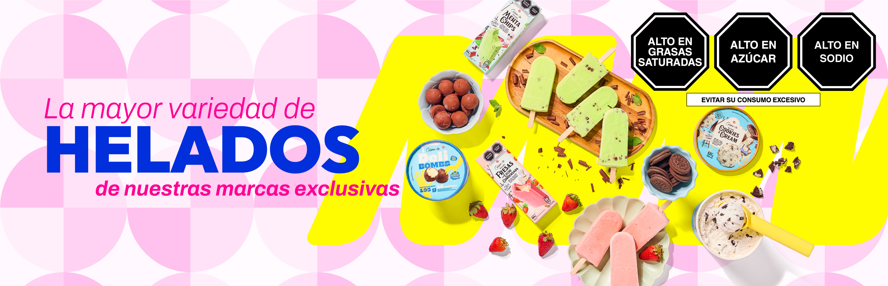 La mayor variedad de helados de nuestras marcas exclusivas