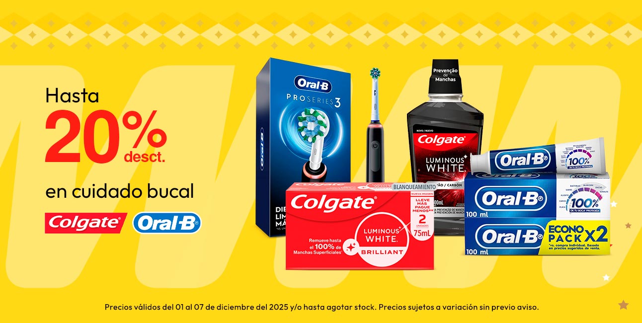 Hasta 20% desct en cuidado bucal