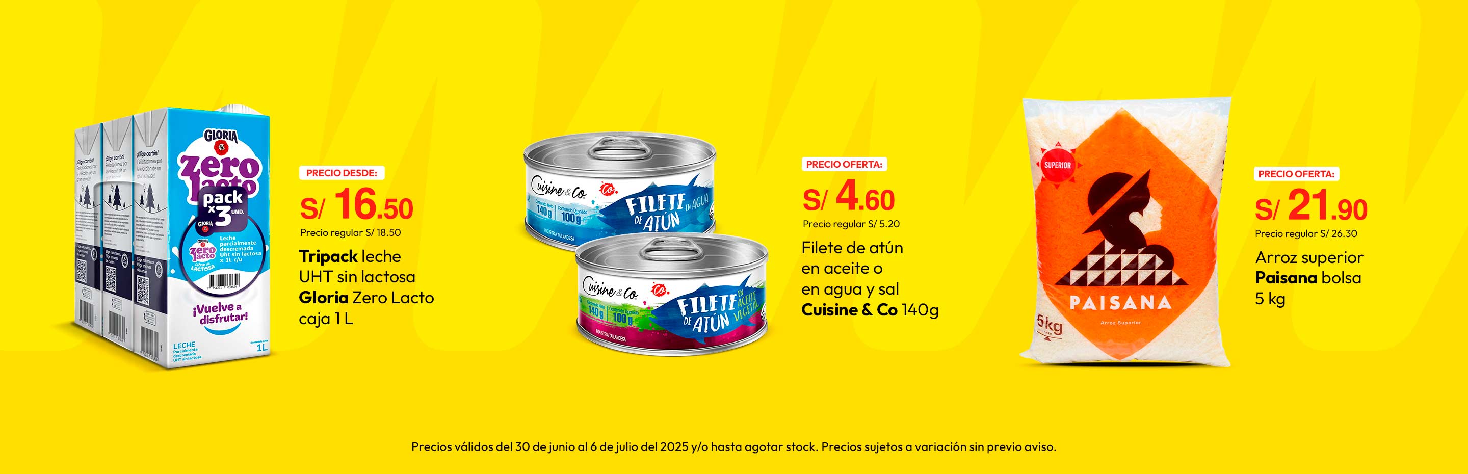 Tripack leche UHT sin lactosa Gloria Zero Lacto caja 1lt