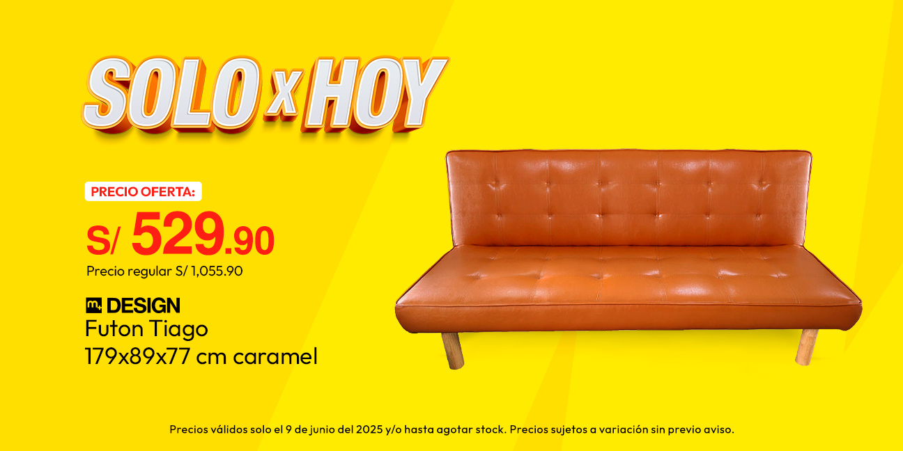 Futon M+Design Tiago 179x89x77cm Caramel
