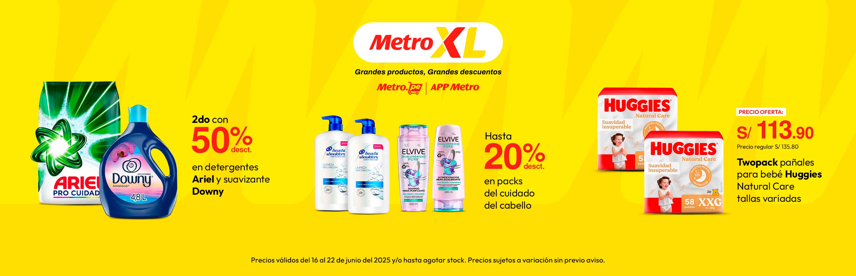2DO con 50% desct en Ariel y Downy
