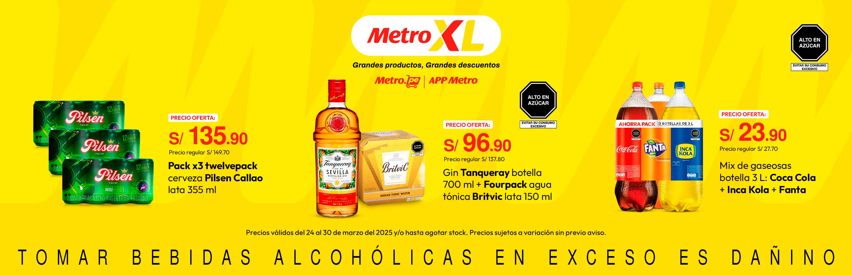 Pack x3 Twelvepack Cerveza Pilsen Callao Lata 355ml