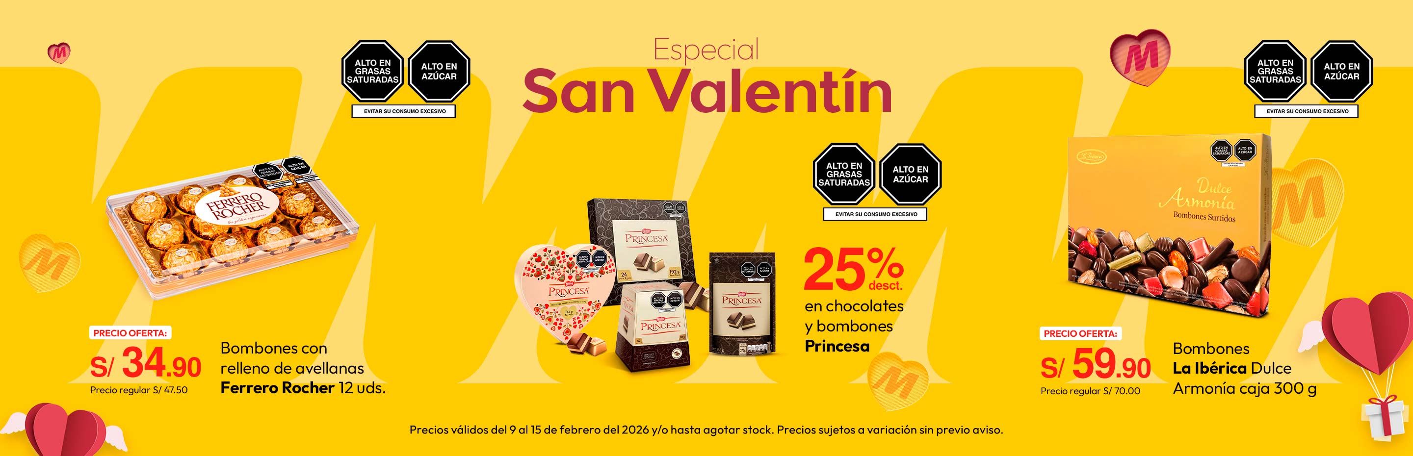 Bombones con Relleno de Avellanas Ferrero Rocher 12un