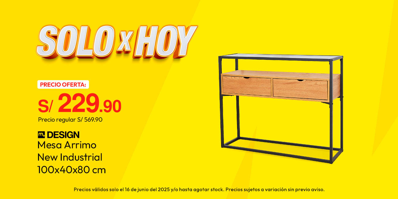 Mesa Arrimo M+Design New Industrial 100x40x80cm