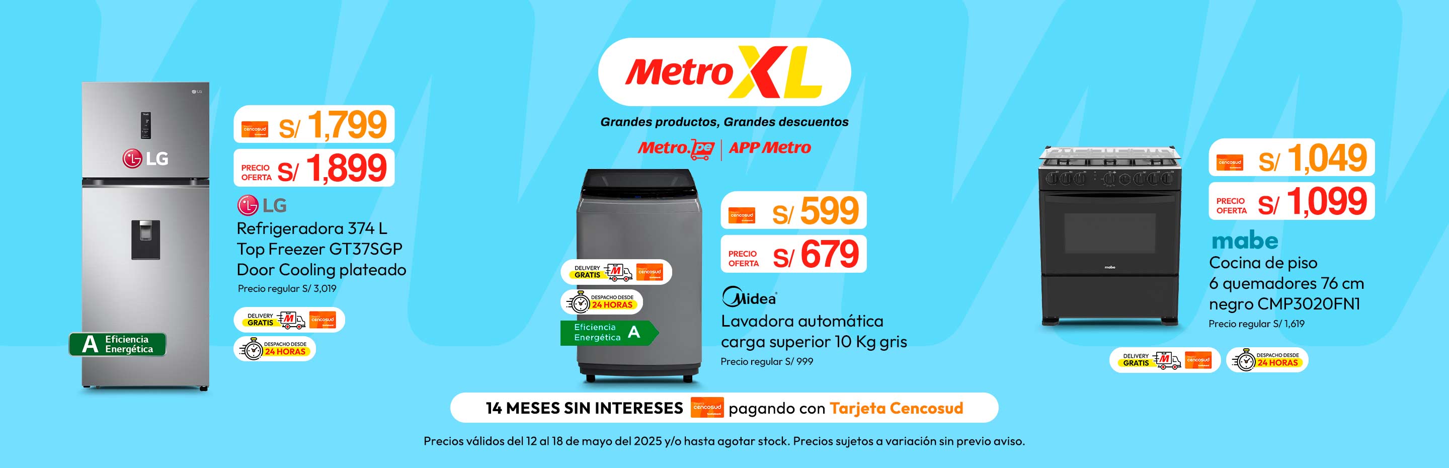 Refrigeradora LG Top Freezer GT37SGP 374L Door Cooling Plateado
