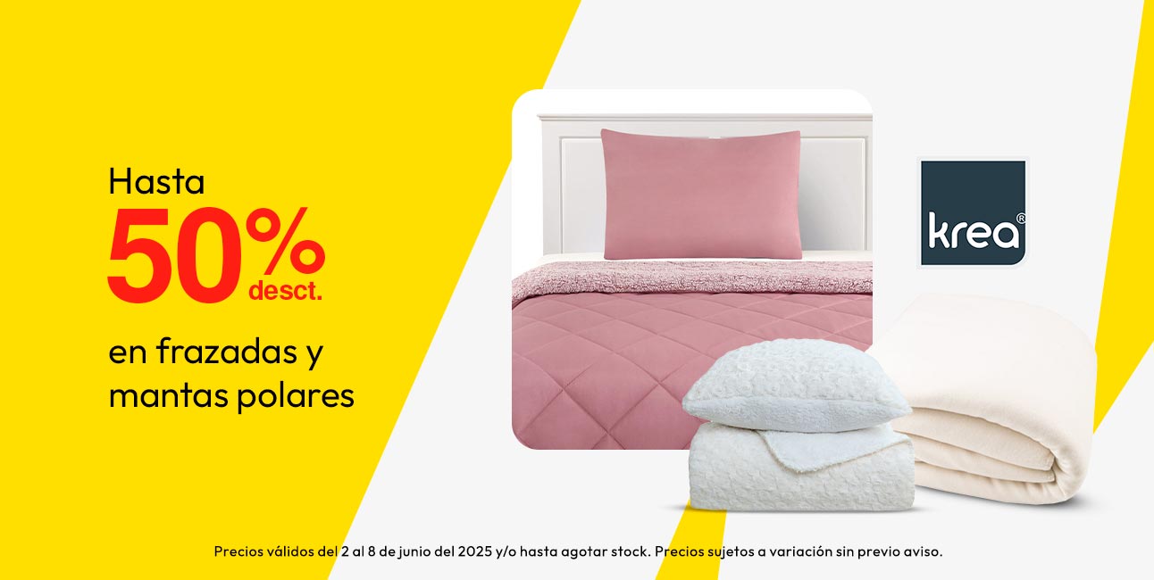 Hasta 50% de Desct. En Frazadas y Mantas Polares