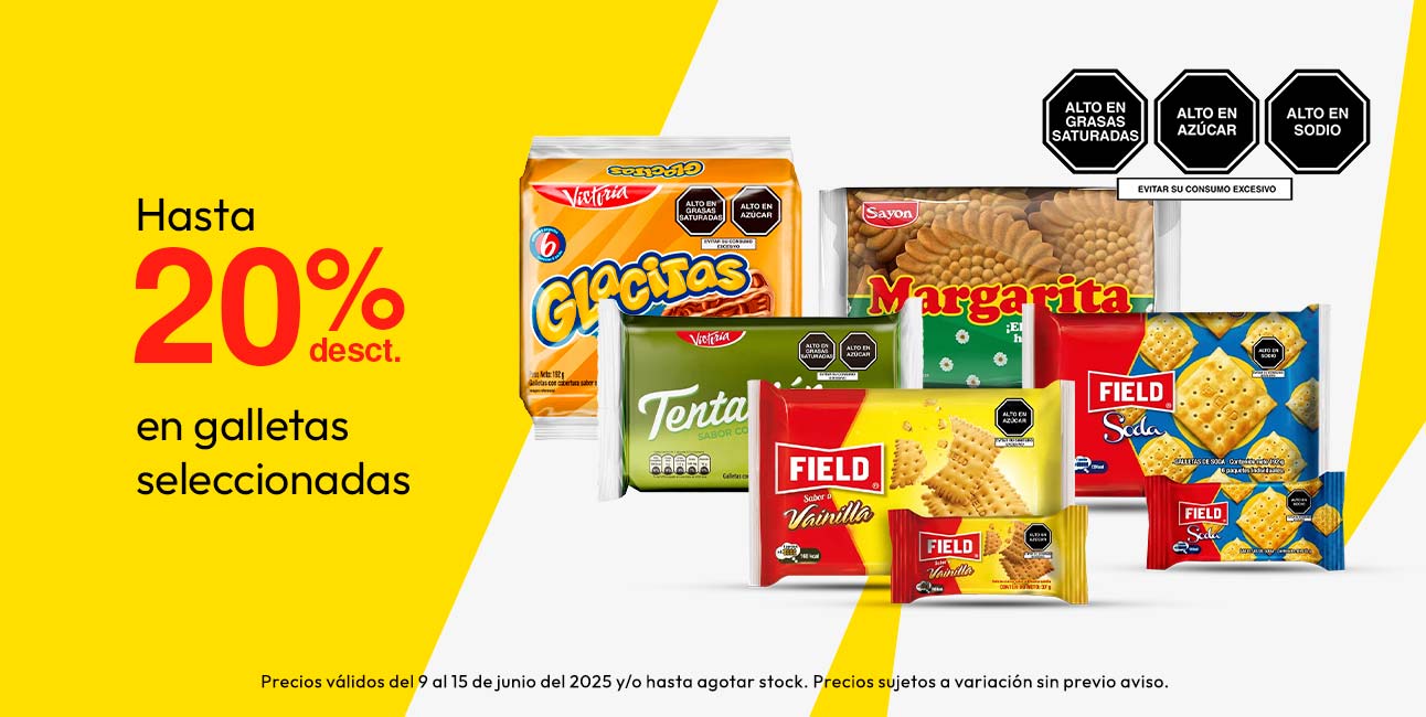 Hasta 20% desct. en galletas seleccionadas