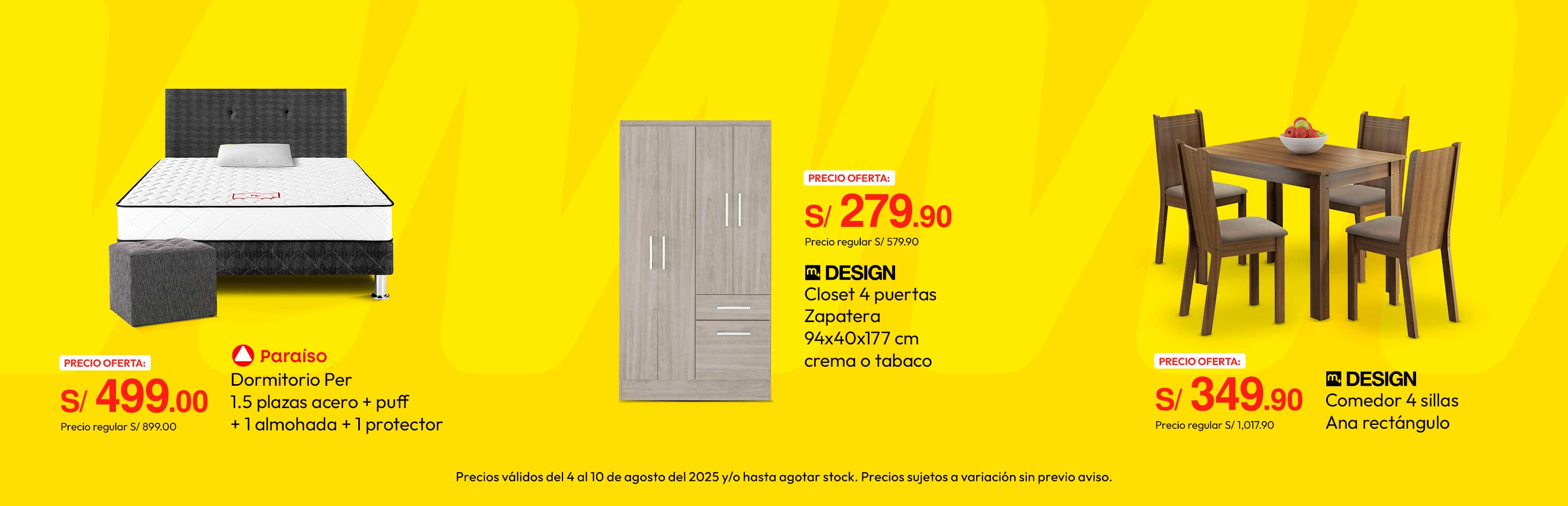 Dormitorio Per Paraíso 1.5 Plazas Acero + Puff + 1 Almohada+ 1 Protector