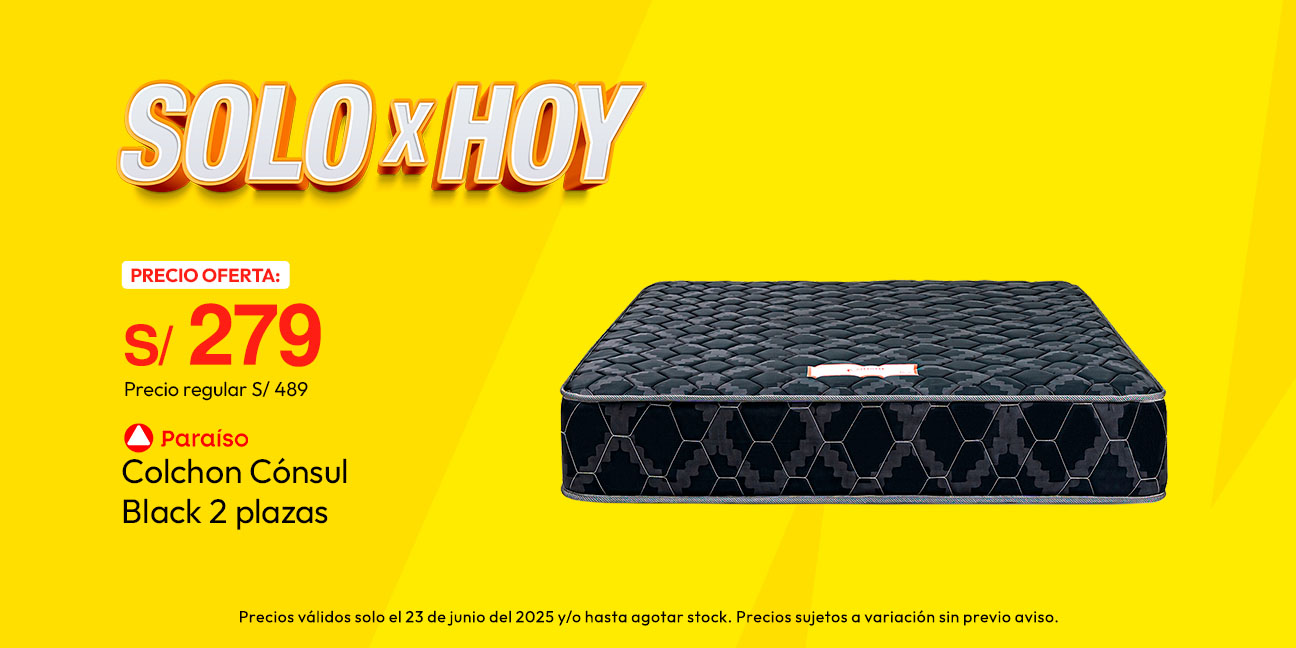 Colchon Cónsul Paraíso Black 2 Plazas