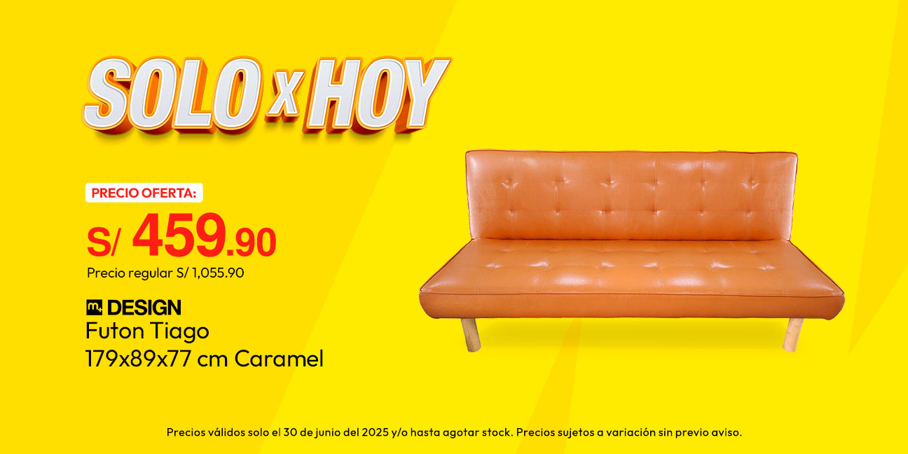 Futon M+Design Tiago 179x89x77cm Caramel