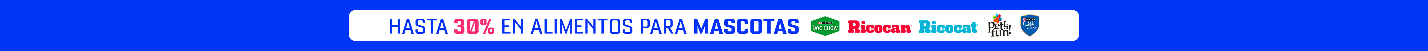 Hasta 30% de dscto en Alimentos para mascotas