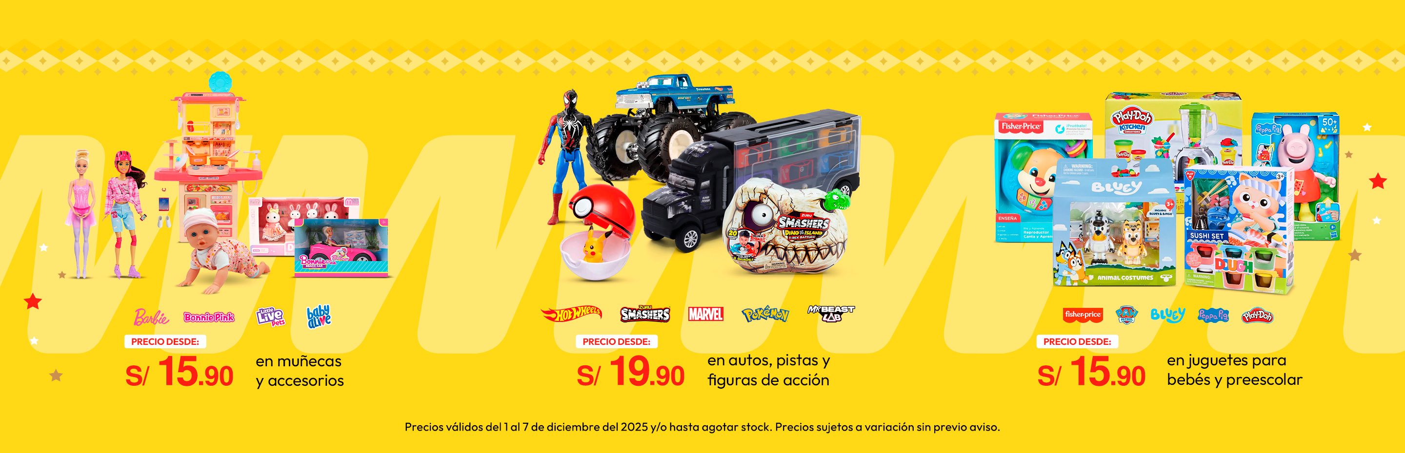 Muñecas y Accesorios desde S/. 15.90