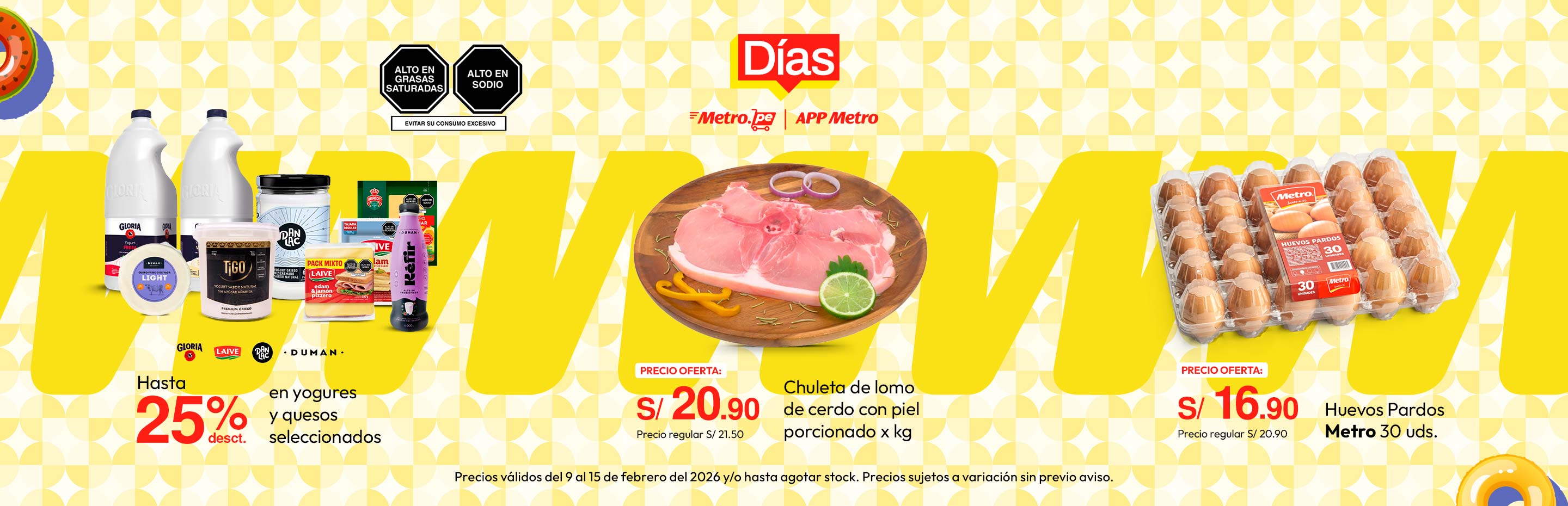 Hasta 25% desct. En yogures y quesos seleccionados