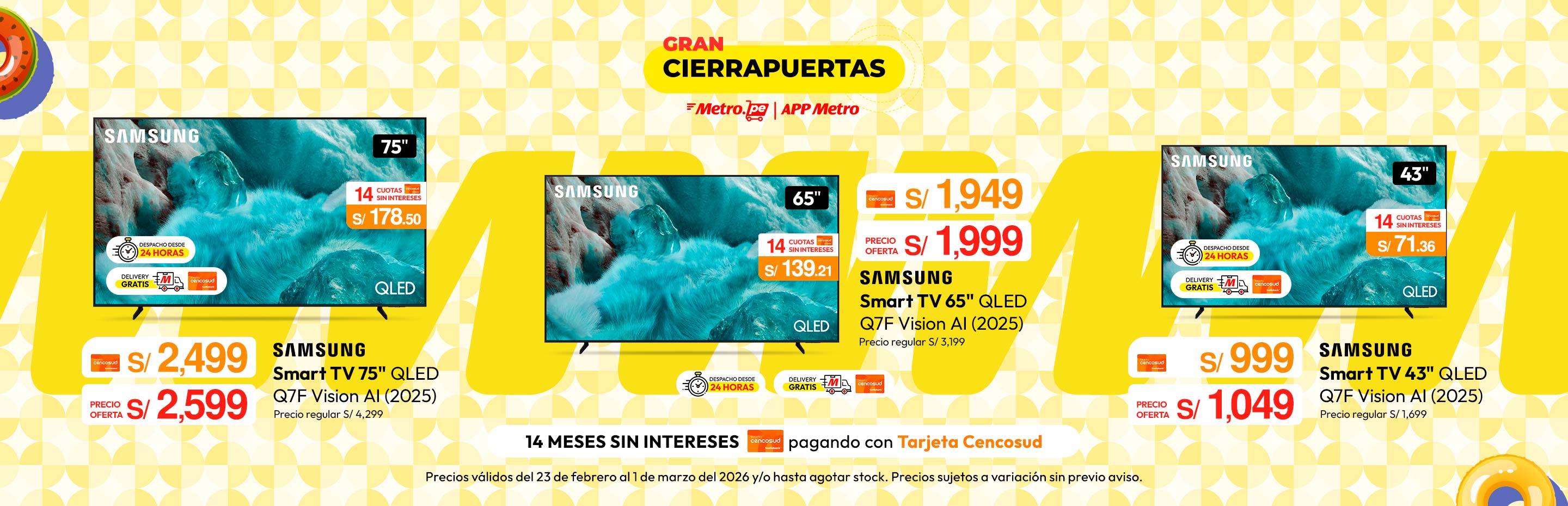 Televisor 75" QLED Q7F Vision Ai Smart Tv (2025)