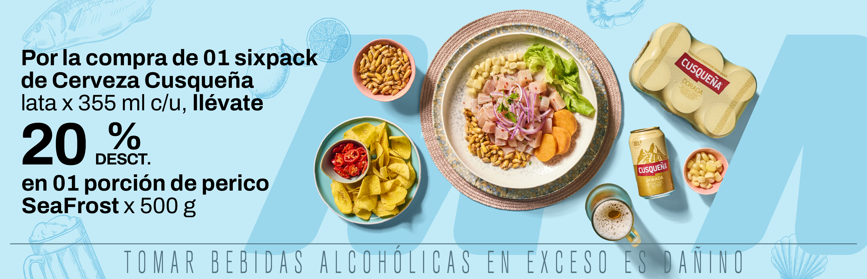 Promo Pescado + cerveza