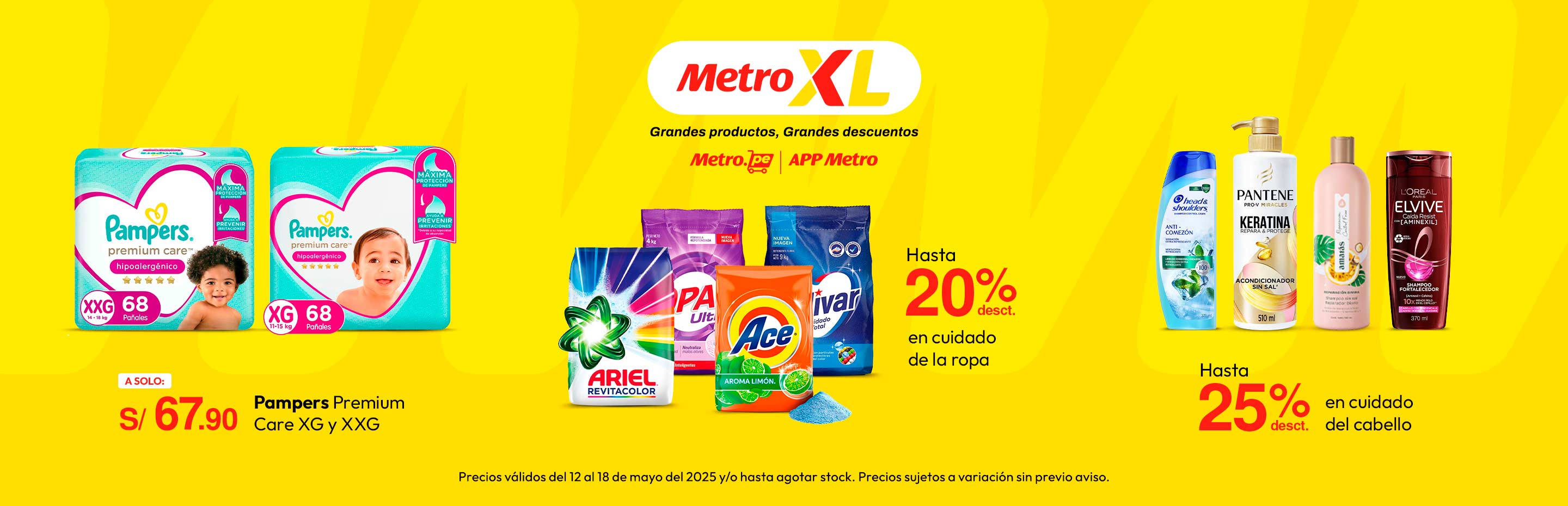 Pampers Premium Care XG y XXG a S/. 67.90